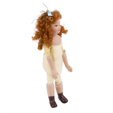 Cute Curly Hair Miniature Doll