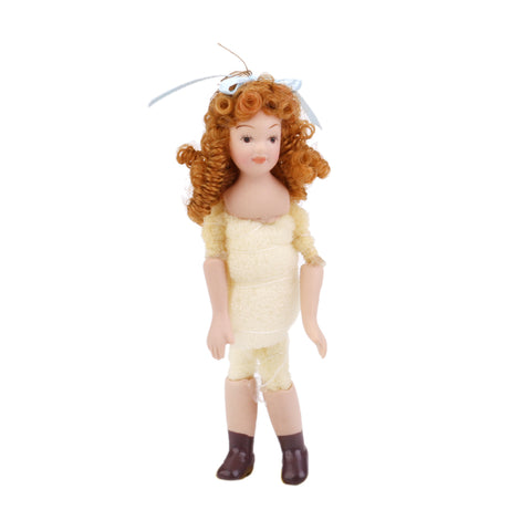 Cute Curly Hair Miniature Doll