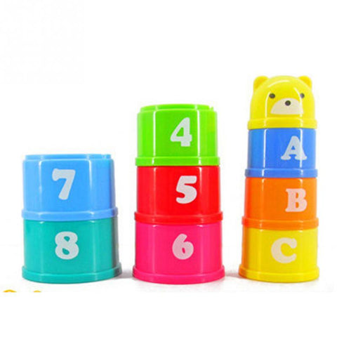 Alphabets and Numbers Cup Block