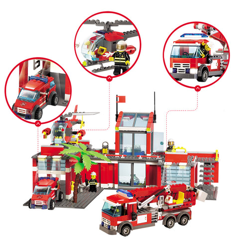 Fire Station Model Building Blocks