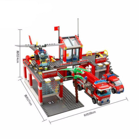 Fire Station Model Building Blocks